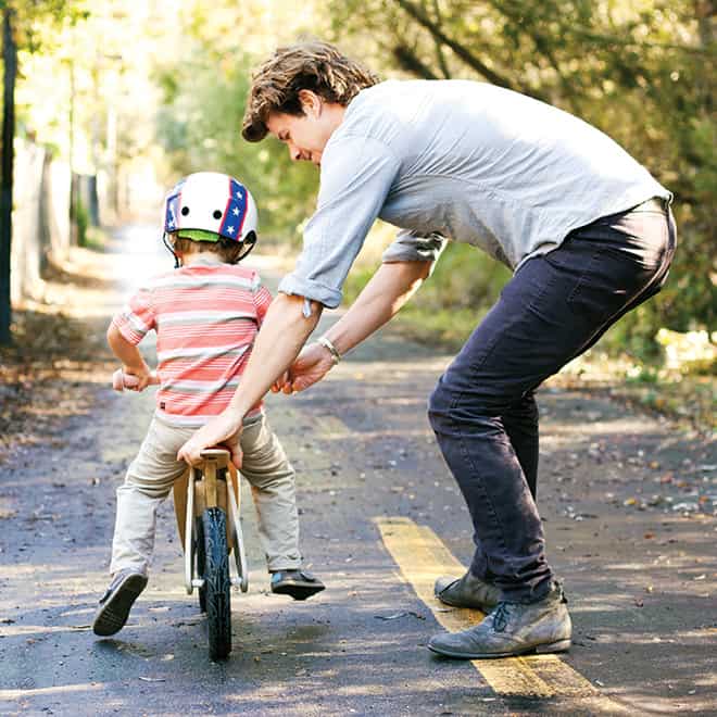 how to help your child ride a bike